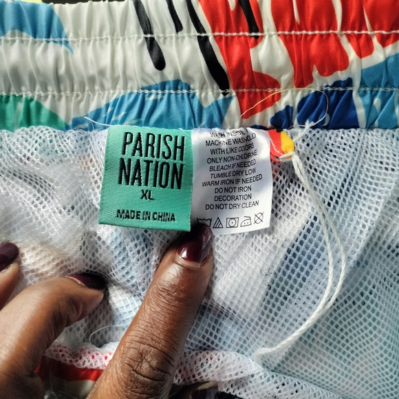 Men's Parish Nation Sz XL Swim Shorts - Picture 3 of 3